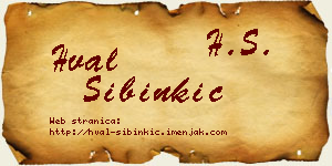 Hval Sibinkić vizit kartica